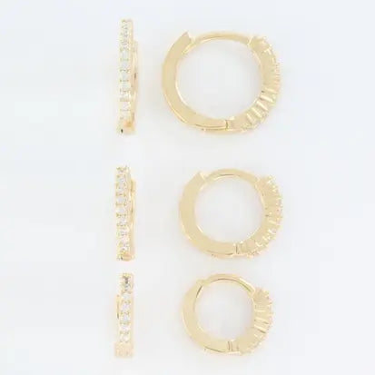 Trio Argolinhas Cravejadas