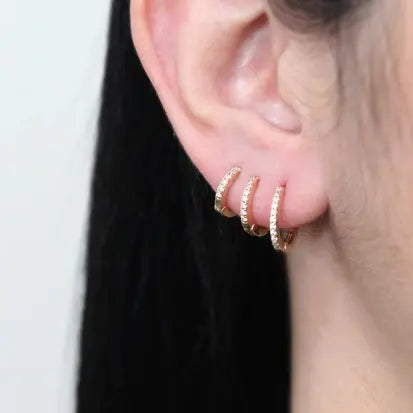 Trio Argolinhas Zircônia