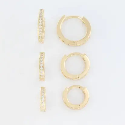 Trio Argolinhas Zircônia