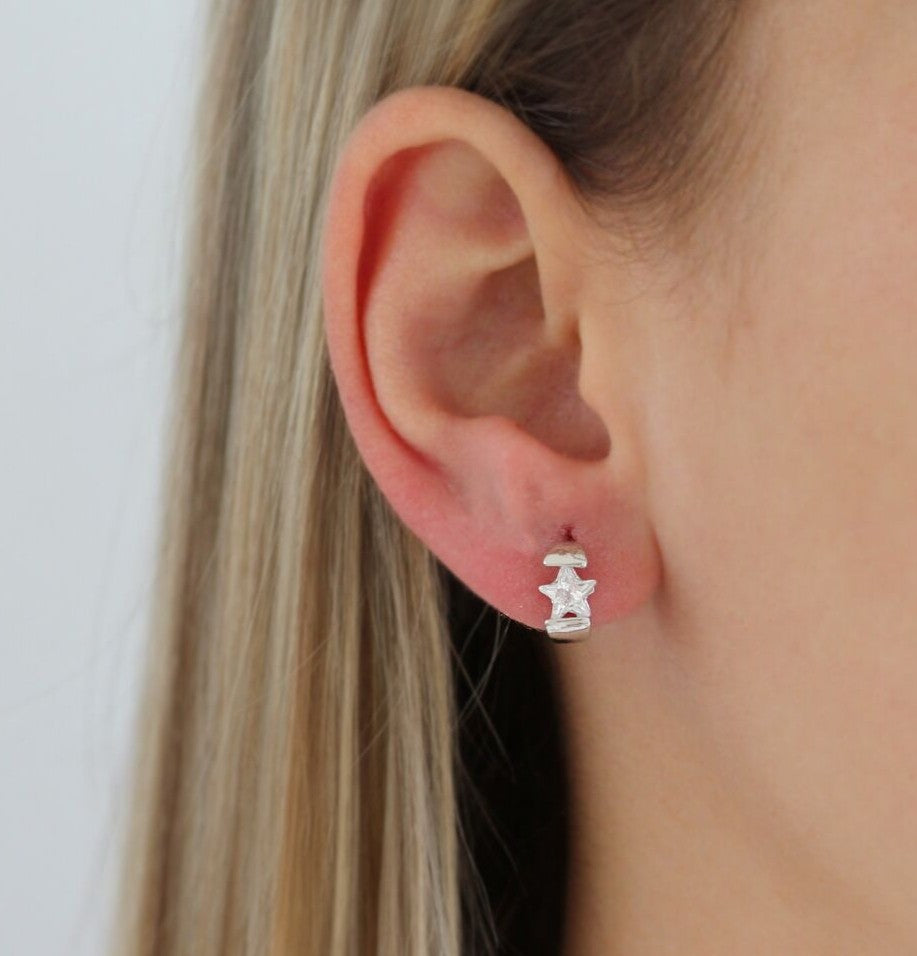 Argolinha de Estrela com zircônia