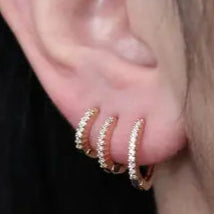 Trio Argolinhas Cravejadas